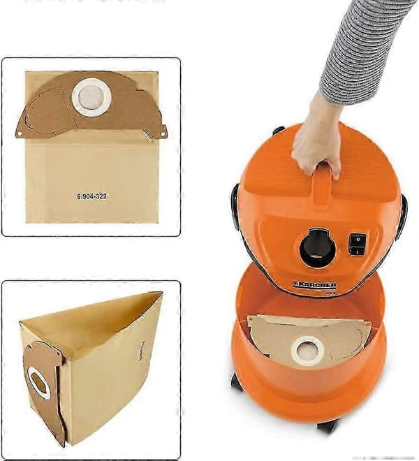 Pakke med 10 støvsugerposer til Karcher 6.904-322.0