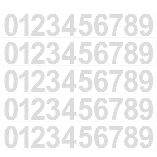 5 arkkia postilaatikon numerotarroja kypärätarrat ulko-oven numerotarra