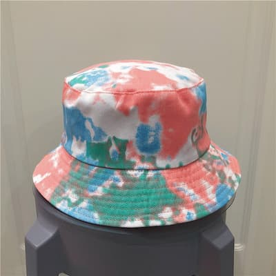 Vendbare bøttehatter for kvinner Reise Strand Solhatt Blomsterbroderi