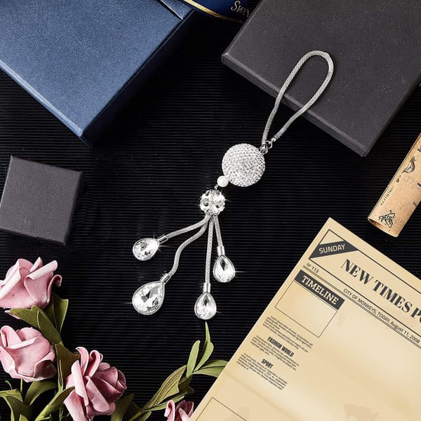 Bling-auton taustapeilin lisävarusteet naisille, auton taustapeili