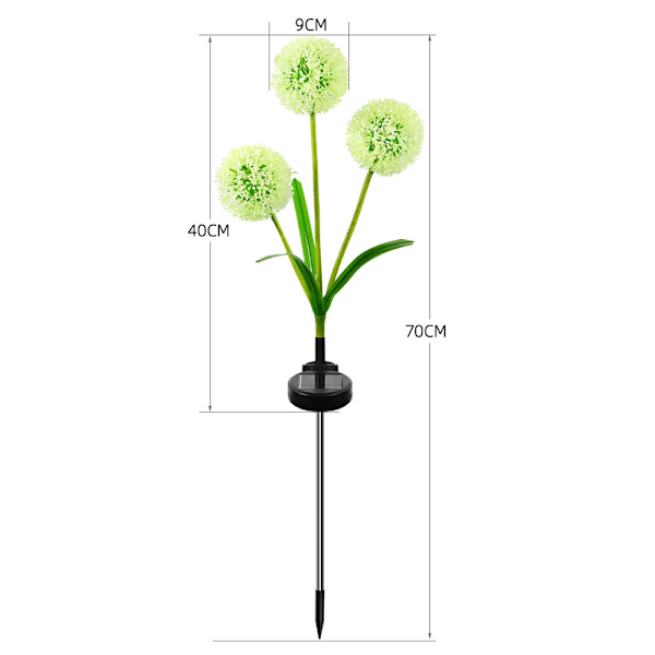 Solcellslampor för Trädgårdsdekoration, Färgskiftande Flerfärgade LED Solcellsdrivna Blomsterlampor med Lång Drifttid och Hållbarhet