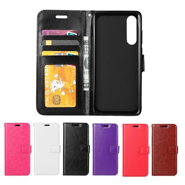 Huawei P30 - Plånboksfodral - Välj Färg! Black Svart