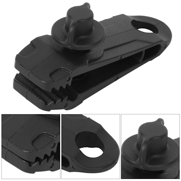 Återanvändbara presenningsklämmor, enkla att använda med låsgrepp Gator Clamp-design, säkrar presenningar, baldakiner och mer, höghållfast PA-material, kraftfull Gator