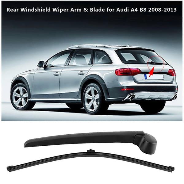 Bil Auto Bakre Vindruta Vindrutetorkararm & Blad för A4 B8 2008-2013