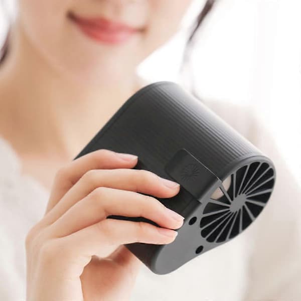 Taljeventilator USB Klimaanlæg Hængende Hals Mini Ventilator Udstødningsventilator Udendørs