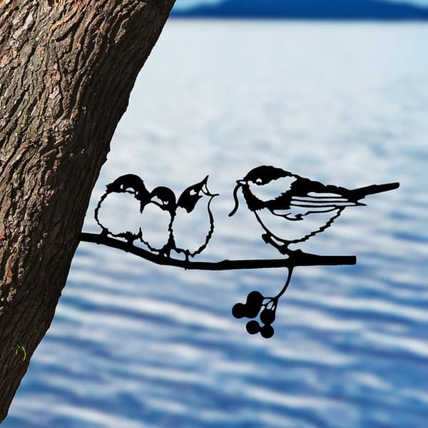 Tilbehør Hot-Birds Fôring Silhuett Anheng Metallbeholder S