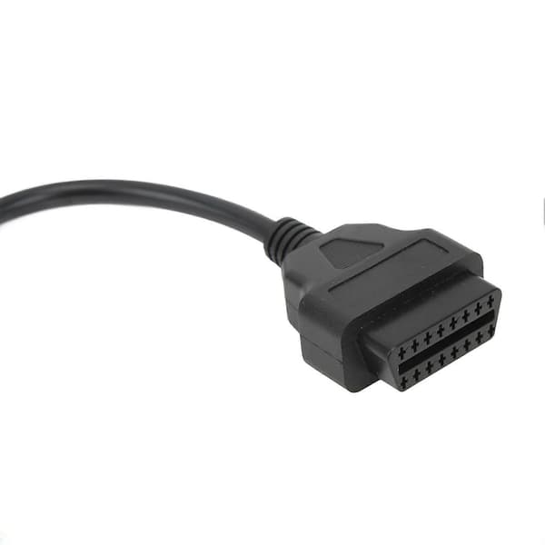 OBD2 hunnkontaktkabel 16-pinners K CAN Line diagnostisk jumpertesterkontakt pigtailkabel