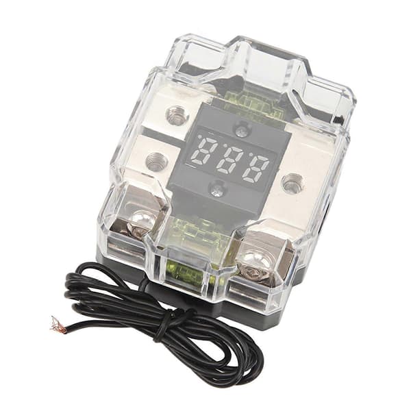 Bil Audio Sikringsholder 4GA IND 4GA UD 100A Digital Display Stereo Distributionsblok Boks til Bil Båd Yacht RV