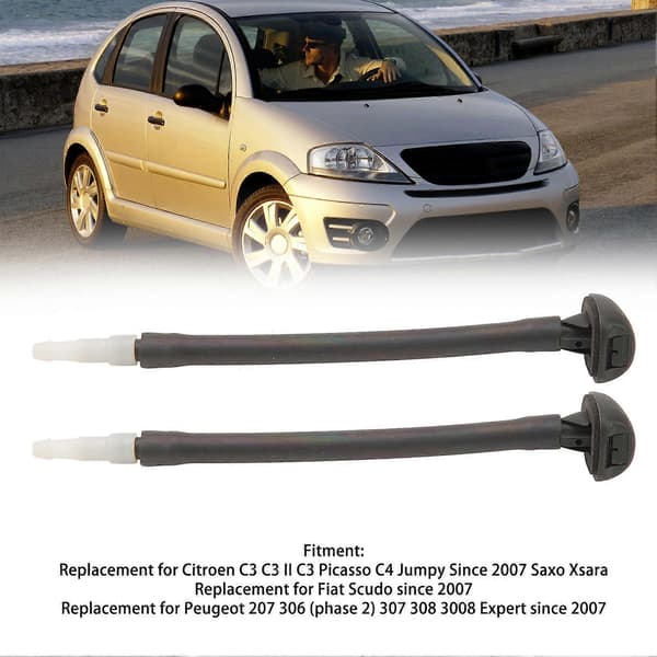 2 stk. Forrude Sprinklerdyse 6438CA Erstatning til Citroen C3 C3 II C3 Picasso C4 Jumpy Siden 2007 Saxo Xsara