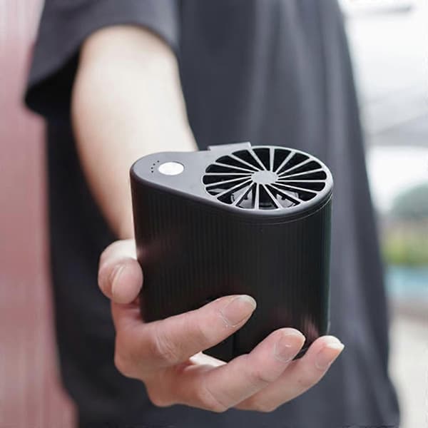 Taljeventilator USB Klimaanlæg Hængende Hals Mini Ventilator Udstødningsventilator Udendørs
