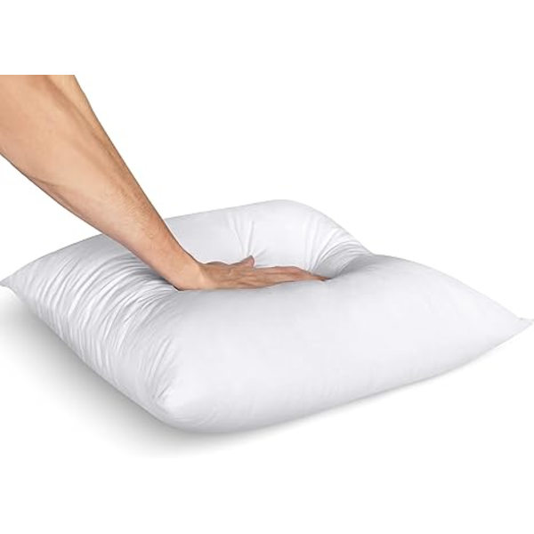 Sängkudde Kudde (2-pack, Vit) - 45x45 cm Säng- och Soffkudde