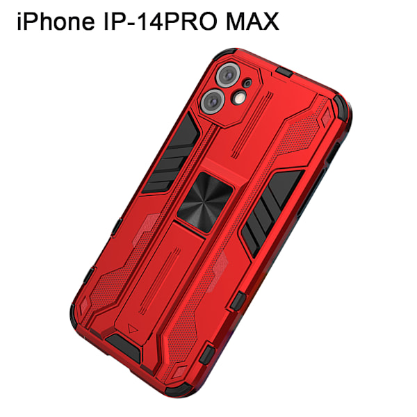 IP-14PRO MAX-fodral: Fallskyddande mobilfodral med magnetisk kickstand