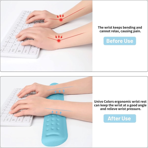 Ultrafint Memory Foam tangentbord handledsskydd Mjuk gel ergonomisk