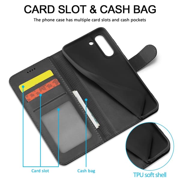 LC.IMEEKE Langaton CarPlay-sovitin Samsung Galaxy S21 FE Musta