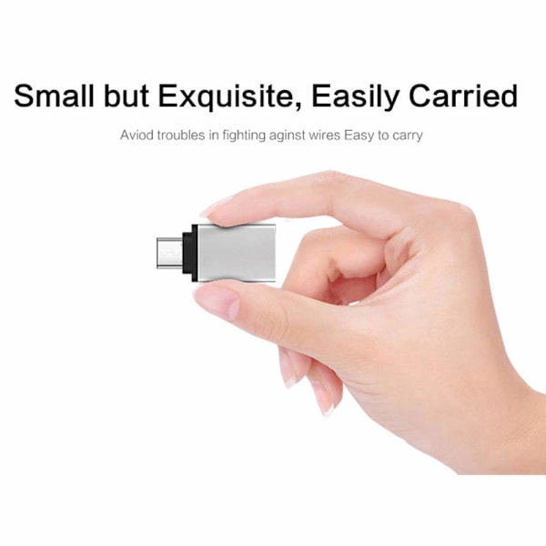 Supersnabb adapter USB C till USB 3.0 Silver