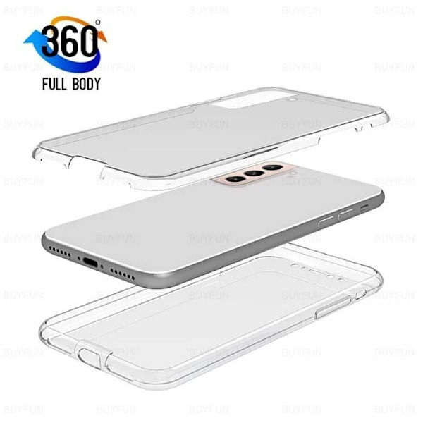 360° Heltäckande & Stötdämpande Skal Samsung S21 FE Transparent