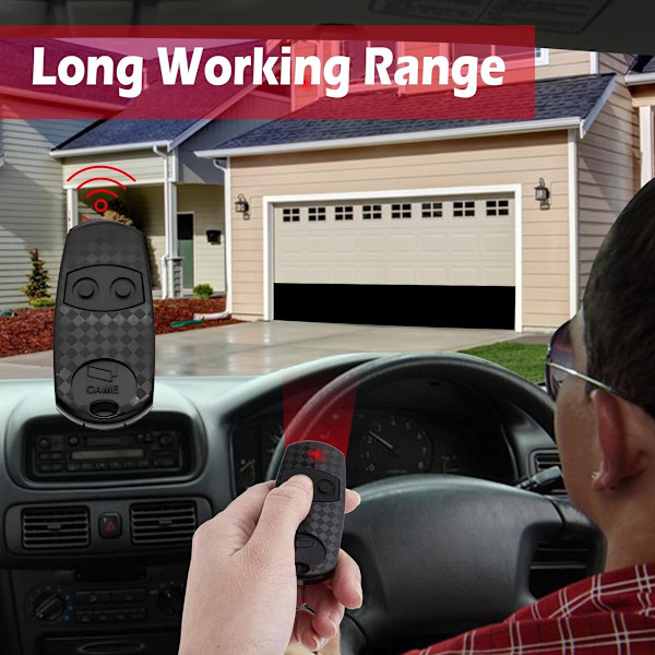 Fällbart Fjärrnyckelskal för Garageportsändare, Enkel Komponentöverföring och Ingen Programmering Behövs för Säkra Åtkomstlösningar