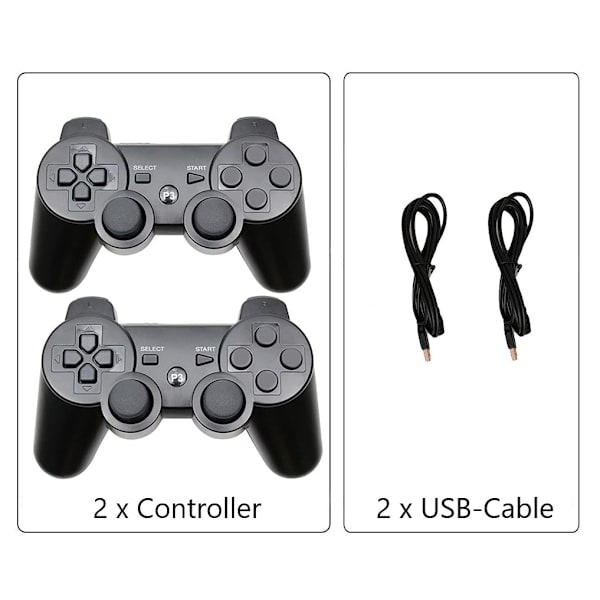 Trådlös handkontroll för PS3, Svart 1-pack