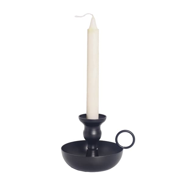 Holdere, Svarte Koniske Lysestaker, Retro Kammerlysestake,