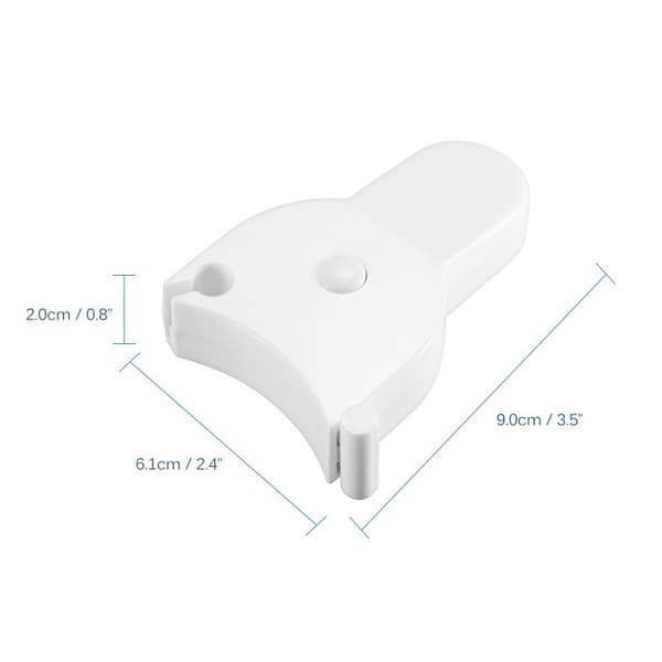 Kroppsmåttband, 150 cm vit, infällbart måttband, används f