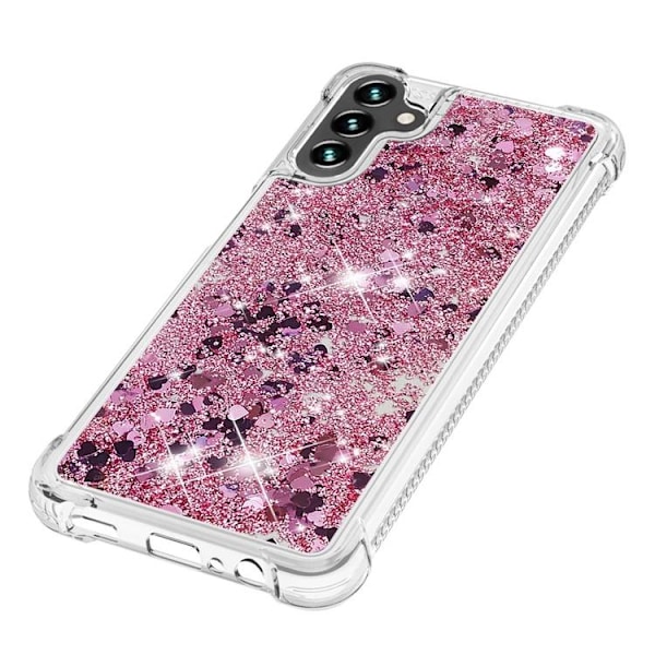 Galaxy A34 5G Mobilskal YB Quicksand Glitter TPU - Rosa Guld