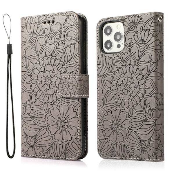 (Til iPhone 12 Pro Max 6.7) Holdbart blødt silikone telefoncover s rosa grå