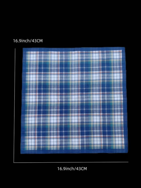 3-pack, 43x43cm Herr Mjuk Bomull Nä handkerchief med Cla