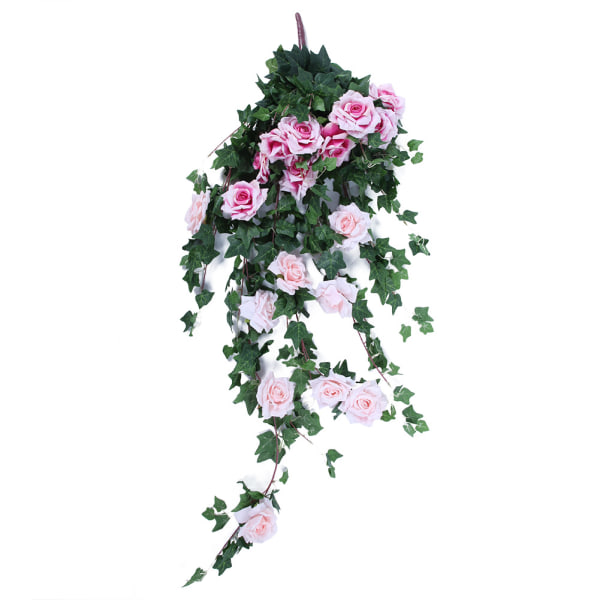Artificial Fake Silk Rose Flower Garland Vine String Hanging Rattan Home Wedding Decor