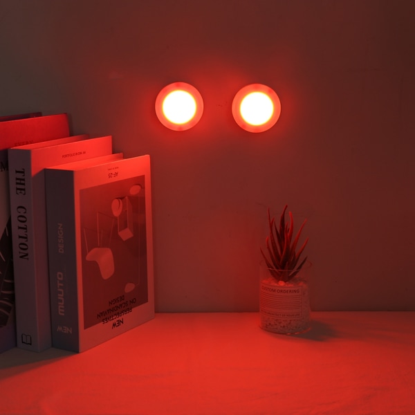 2 st fjärrkontroll touch färgglada LED-lampor för skåp fest festival dekoration