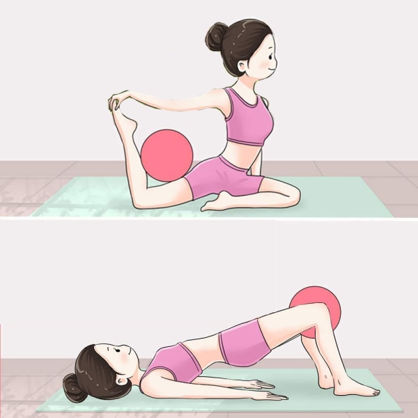 Mini Yoga Pilates Ball för stabilitet Träning Träning Gym Anti