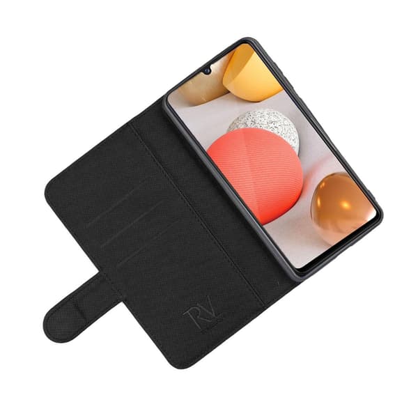 Samsung A22 Lompakkokotelo - Magneettitoiminto, Musta