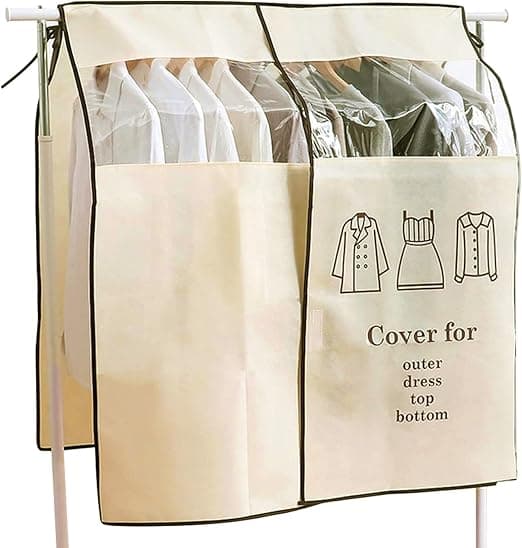 1 kpl pölysuoja vaatepussit 90 × 110 cm beige pölysuoja suojaa