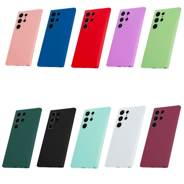 Galaxy S24 Ultra, TPU Silikonskal, Lila Lila