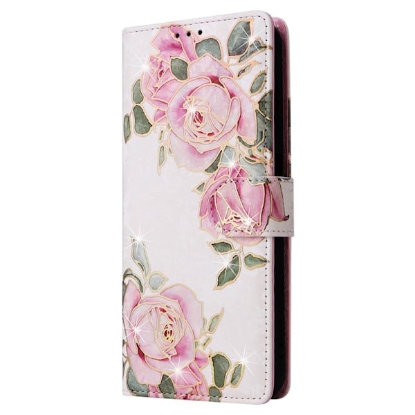 Till Samsung Galaxy A35 Plånboksfodral Blommor multifärg