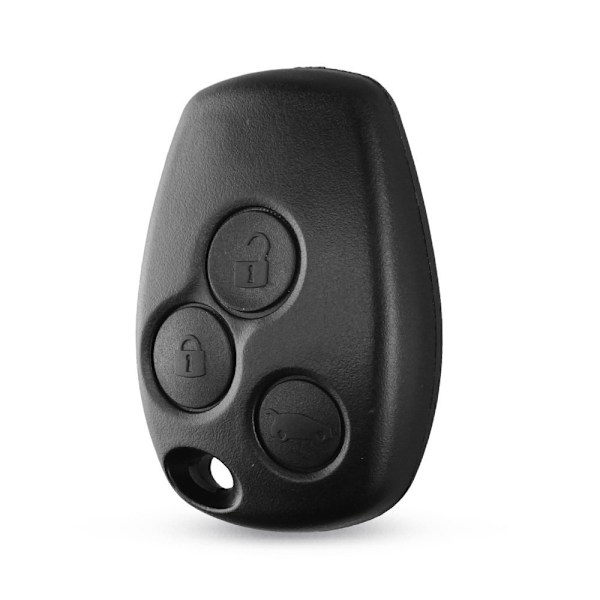 Nyckelfodral med 3 knappar 2,5/9,5 hål för Renault Duster Dacia Svart one size
