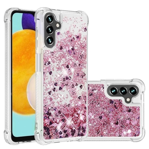 Galaxy A34 5G Mobilskal YB Quicksand Glitter TPU - Rosa Guld