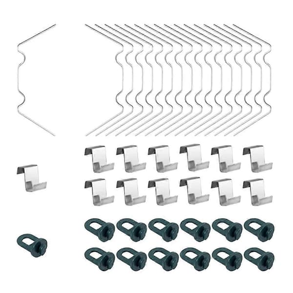 1 Sæt Drivhus Fastgørelse W Tråd Glasclips Rustfrit Stål Glasrude W Tråd Z Overlap Clips