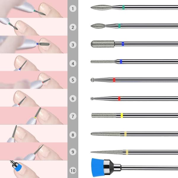 10* neglebor til manicure og pedicure, professionel høj