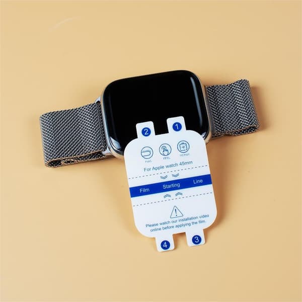 5 st kompatibla med 45 mm (7:e, 8:e och 9:e generationen) Apple Watch HD reptåligt hydrogel skärmskyddsset