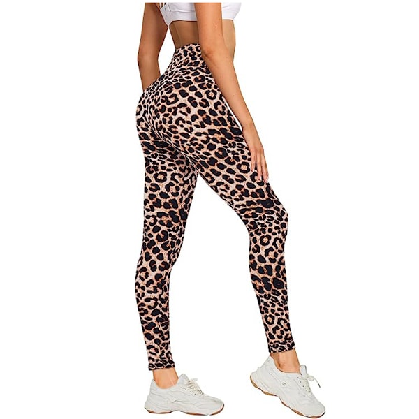 Hög midja leggings dam svarta leggings ogenomskinliga för sport gym