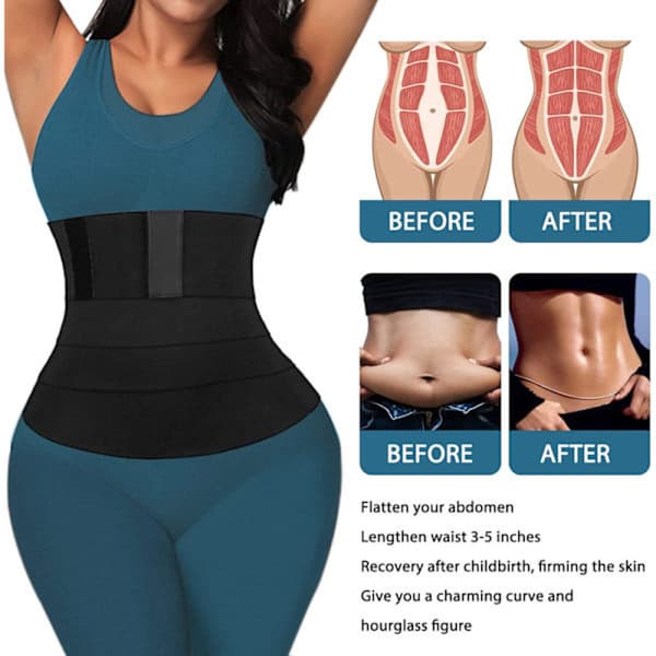 Midjetränare, Wrap Waist Trainer Band för kvinnor