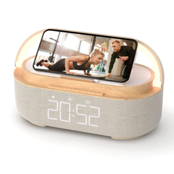 Radiovækkeur Stereo med trådløs oplader
