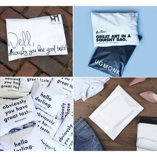 100-pak Plastposer Postposer Plastforsendelse P