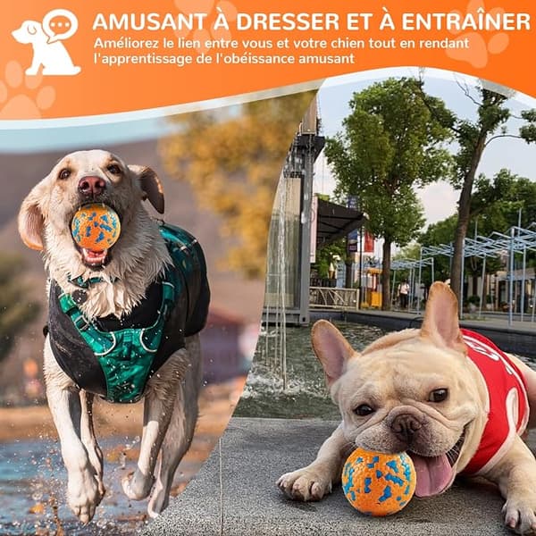 2 stk hundeball, uforgjengelig hundeball, hundeball, hundetennisball