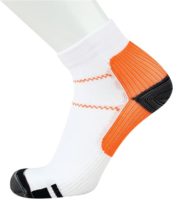 (Orange, l/xl) Atletiske kompressionsstrømper til mænd