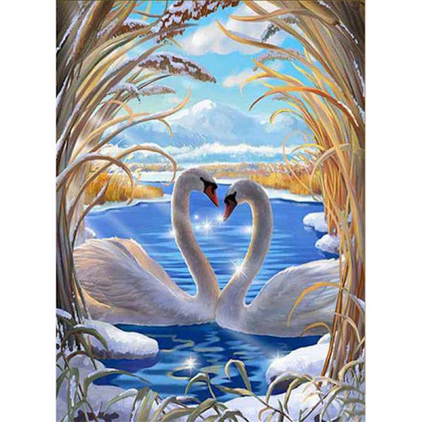 30x40cm 5D DIY Diamantmaleri Fuld, DIY Dyrserie #M, DIY Diamant