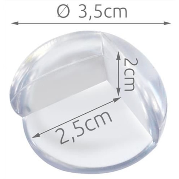 Silikonskydd för hörn - 4-pack Hörnskydd transparent