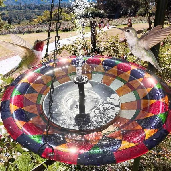 Solar fountain powered Fountain vand springvand Vandpumpe Pumpe Black