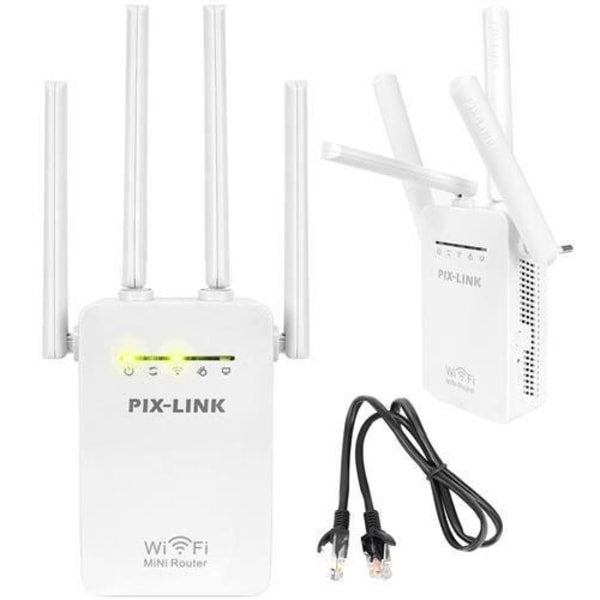 Wi-Fi forstærker Repeater / udvider rækkevidde 300 Mbps Wifi White