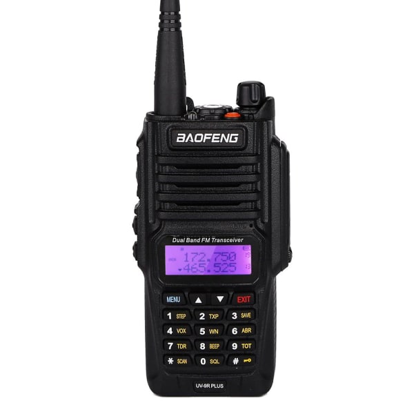 Baofeng UV-9R VHF / UHF Dual Band Walkie Talkie Komradio Black